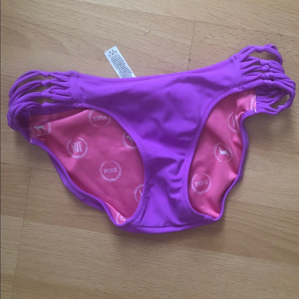 Purple bikini bottoms from VS PINK.